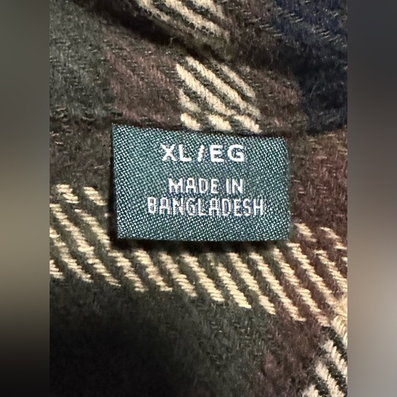 ORVIS Men’s Size XL Green Plaid Button-Up Heavy Duty Shacket 100% Cotton EUC - Picture 5 of 6